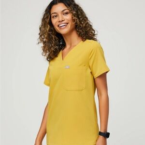 Figs Light Gold Catarina™ - One-Pocket Scrub Top XS